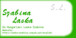 szabina laska business card
